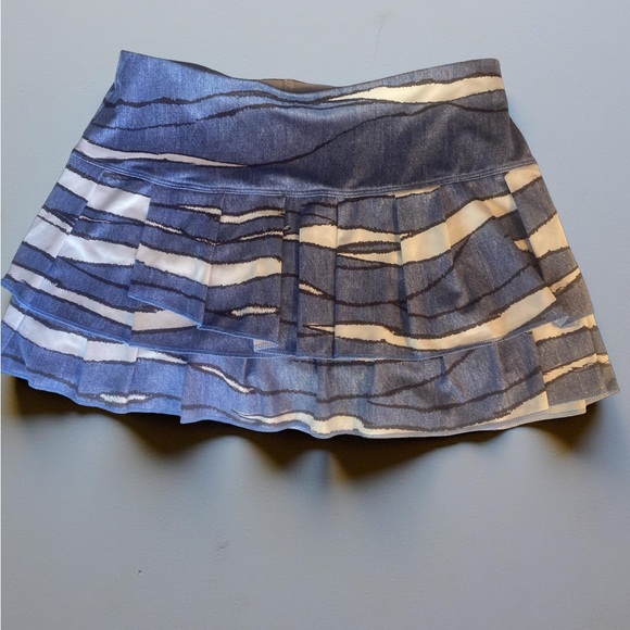 Lucky in Love  Blue and White  Skort - XS blue white , nylon spandex - Picture 4 of 5